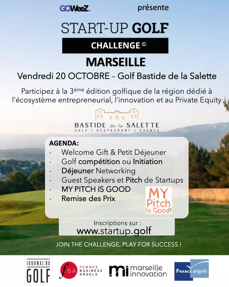 Visuel Start-up Golf Challenge - Marseille édition 3 -